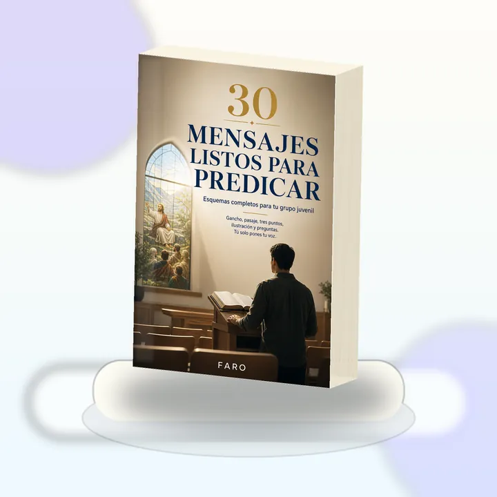 Mockup de 30 Mensajes Listos para Predicar